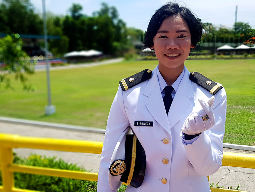 The Philippines trains more seafarers than any other country. Cleo Bierneza is excited about what a Just Transition can mean for young crew. | (Photo credit: C.Bierneza/ITF)