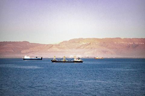 Ship on the Red Sea